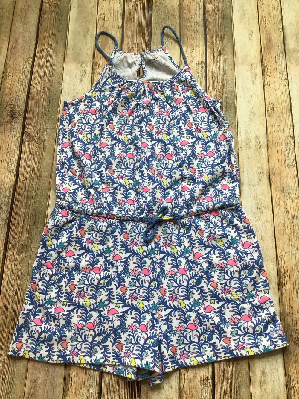 Vineyard Vines Tropical Flamingo Romper